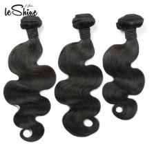 Leshine Hair Factory Wholesale Best 8A 9A 10A Grade Body Wave Brazilian Hair Weave Bundle Wigs Lace Closure  Hair In China
